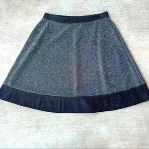 Joe Benbasset Womens Black Dark Grey Heathered Mini Skirt Size Large